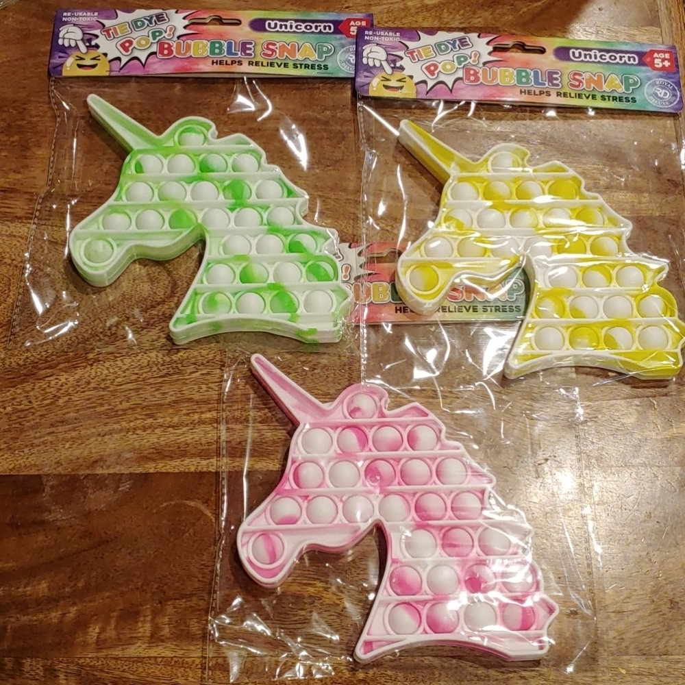New Tie Dye Unicorn Pop Its 2 for $12